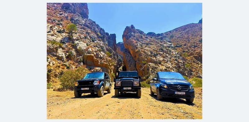 Rethymno: Full-Day Land Rover Safari to Preveli - Karines village break: cheese tasting, snacks, and local rhythm