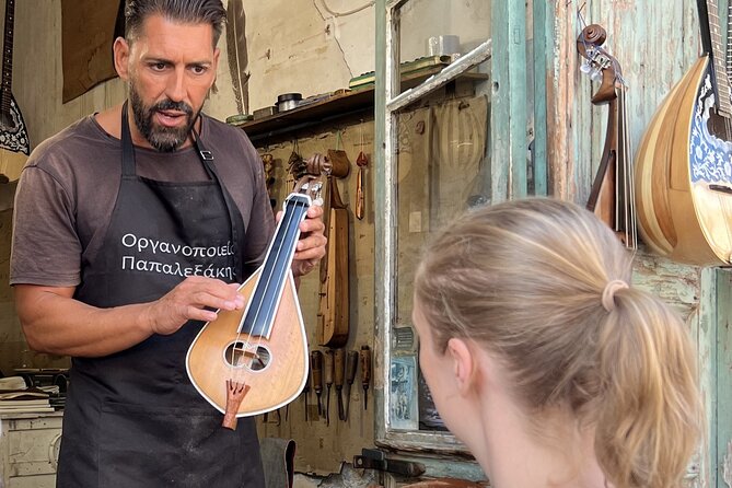 Rethymno: Traditional Arts & Workshops Tour. - Stop 1: Wood workshop carving, where small tools do big work