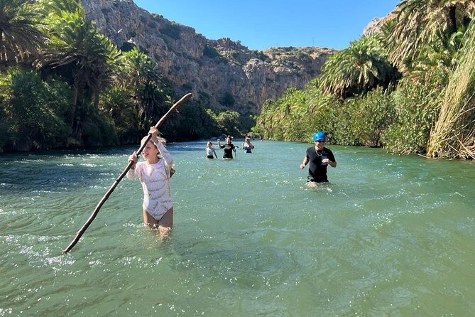 River Trekking at Kourtaliotiko Gorge Waterfalls - Kourtaliotis Waterfalls Start: Swim, Then Step Into the Gorge