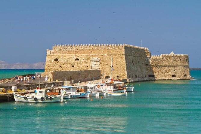 Sailing Cruise to Dia Island with Meal and Water Activities - The harbor view tip: understand Koules Fortress while you’re nearby