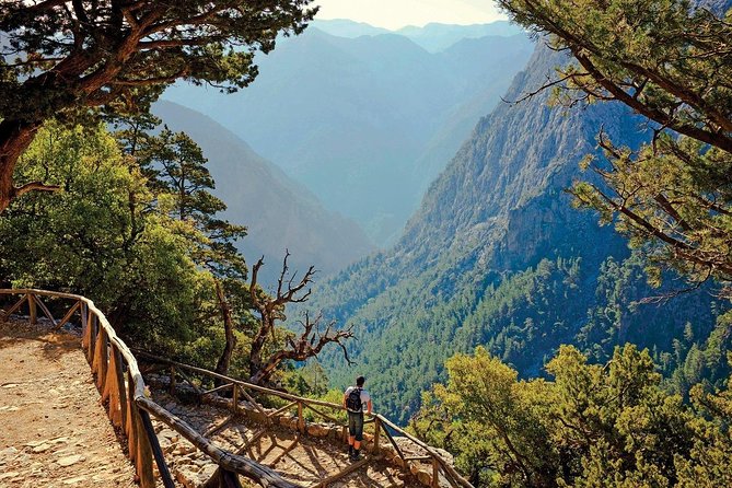 Samaria Gorge Hike - The Omalos and Xyloskalo break before the gorge