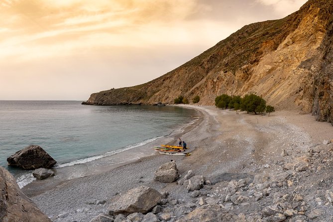 Sea Kayaking Sfakia, Crete - From Ilingas Beach out to sea caves and Sweet Water Beach
