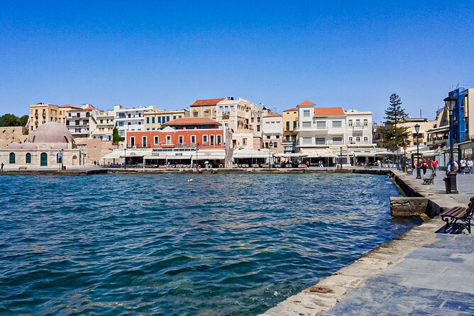 Shore Explore Chania: City Charm, Beach, Monastery & Winetasting - Marathi Beach: Swim Time, Taverns Nearby, and the Umbrella Reality Check