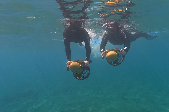 Snorkeling Tour with Sea Scooter in Heraklion - Getting into the bay: guided marine life plus free exploration