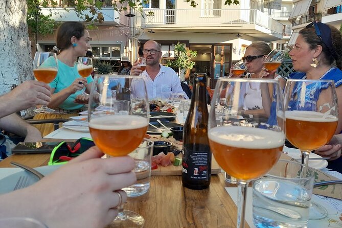 Sunset Craft Beer & Food Tour - Chania Old Port - Stop 1 in Chania Old Port: food, beer, and the first round of stories