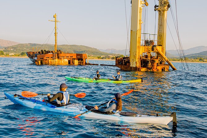 Sunset Kayak Tour to Kissamos Bay Shipwreck & Exclusive Beach - Ravdoucha metal mine ruins from 1905 and the short story moment
