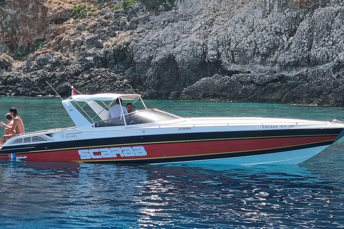 Sunset Powerboat Tour 3 Hrs - The main event: the Thodorou Island swim stop (2 hrs 20 min)