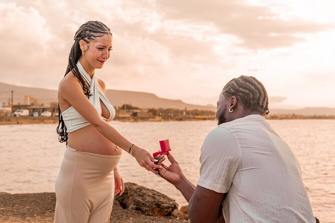 Surprise Engagement Photoshoot in Hersonissos - Key Things That Make This Proposal Shoot Work