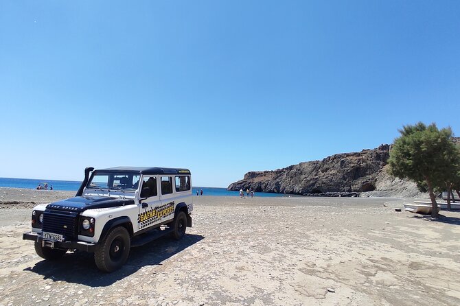 Trypiti beach and gorge Jeep Safari - Pickup and 4WD vehicles: great access, but plan for the ride