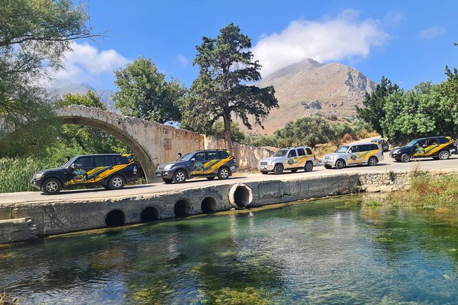 Ultimate Cretan Safari: From Rethymno Off-Road to Preveli & Lunch - Piges Argyroupolis Springs Under the Plane Tree Pause