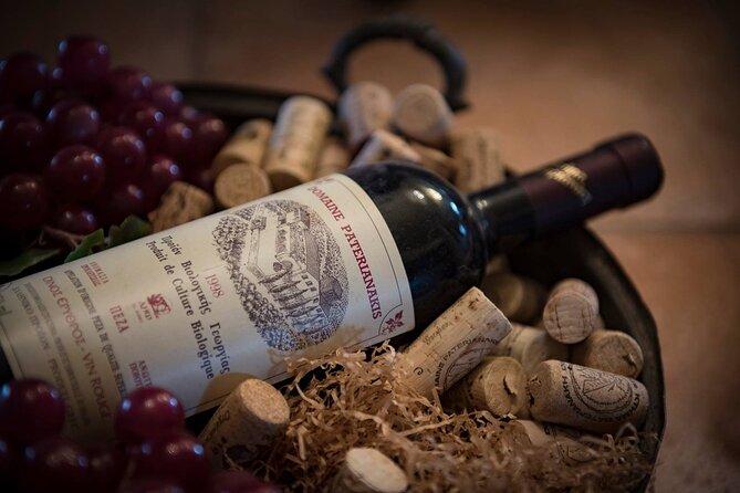 Unique wine tasting of organic Cretan wines - Tsikoudia on the menu, and why it fits the estate