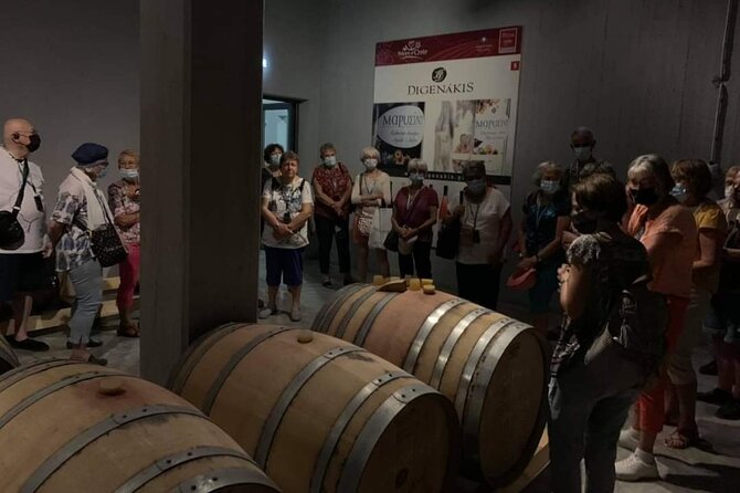Wine Raki Olive Oil Tasting and Pottery - Private Tour - Alagni and the winery portion: Vilana and Kotsifali with cheeses